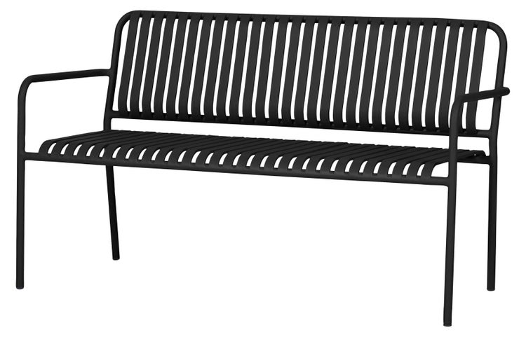 Stella Gartenbank schwarz. 2er Set