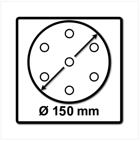 Festool STF D150/16 Schleifscheiben 150 mm Granat P80 GR / 50 Stück ( 496977 )