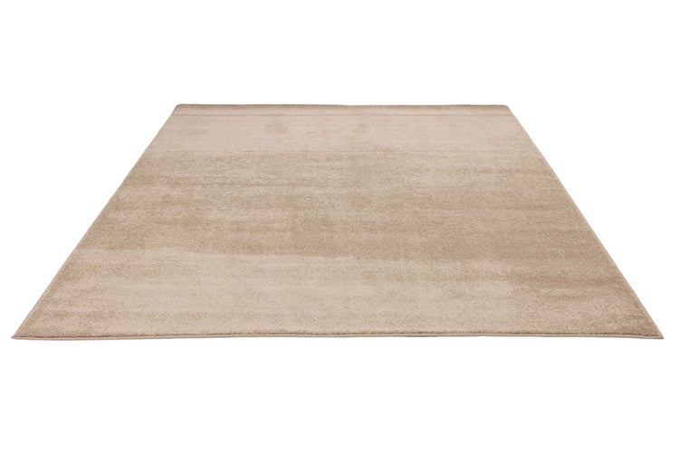 Gewebter UNI Teppich Paola Hellbeige 133x190 cm