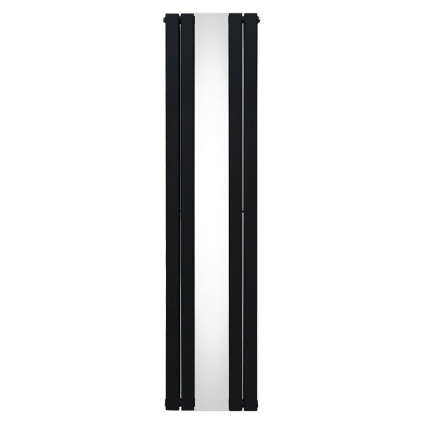 Heizkörper mit Spiegel - 1800mm x 425mm - Schwarz