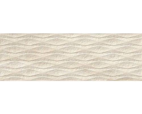 Steingut Wandfliese Terranova Decor Beige 30x90cm rektifiziert