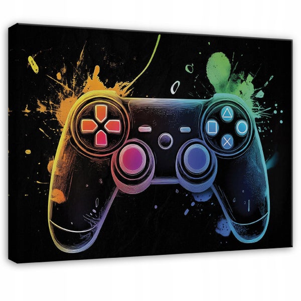 Leinwandbild Jungen Unterlage Gaming PP15450O4 Wandbilder Kinderzimmer 60x40 cm