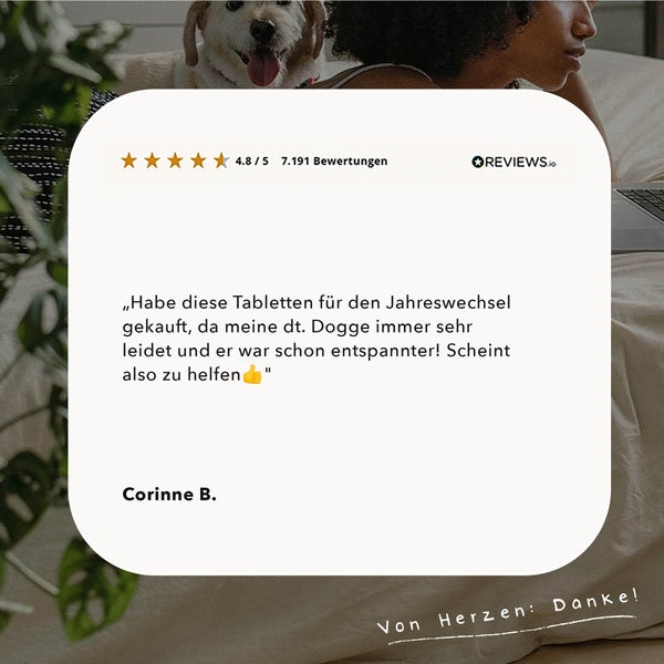ALPHAZOO Seelenruhe Tabletten 180g für Hunde I Natürliche Entspannung bei Unruhe