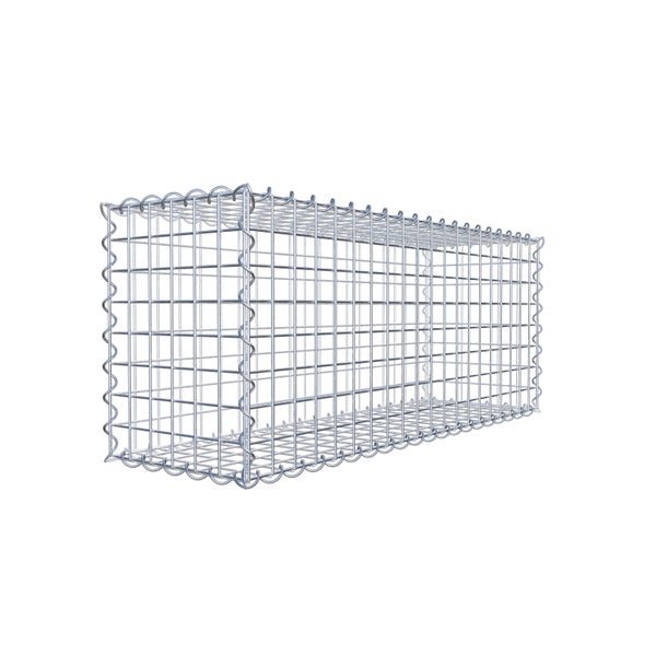 Gabione 100 cm x 40 cm x 30 cm (L x H x T), Maschenweite 5 cm x 5 cm, Spirale