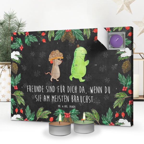 Mr. & Mrs. Panda Duftkerzen Adventskalender Schildkröte Maus - Schwarz