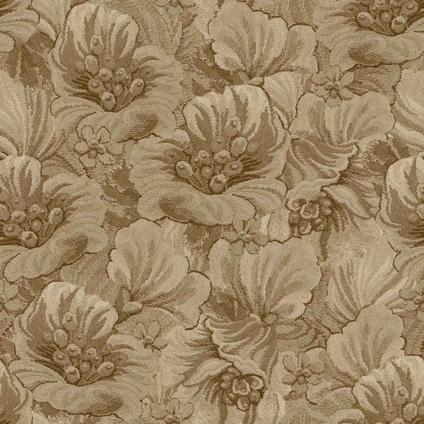 Tapete mit florale Blumenmuster in Textilstruktur