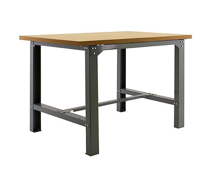 PROREGAL Werkbank Buffalo Wood HxBxT 87 x 150 x 75 cm Traglast 600 kg Grau