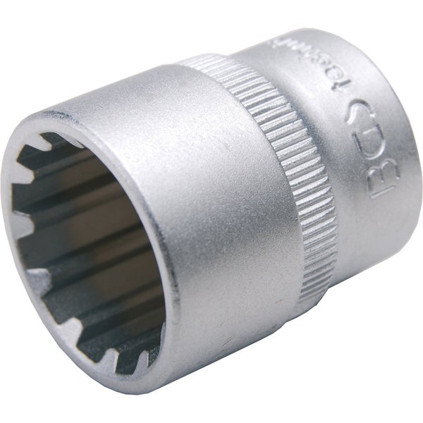 BGS Steckschlüssel-Einsatz Gear Lock Antrieb Innenvierkant 10 mm (3/8) SW 15 mm - 10315