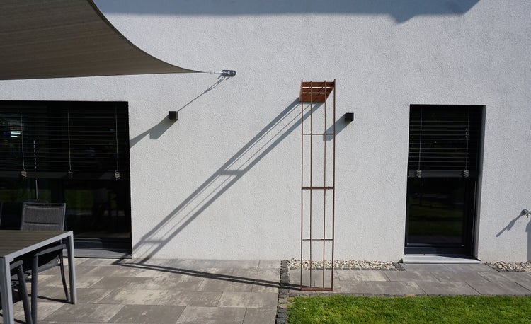 Wandrosenbogen ELEO Savona 117x37x230 cm Metall unbeschichtet - Edelrost