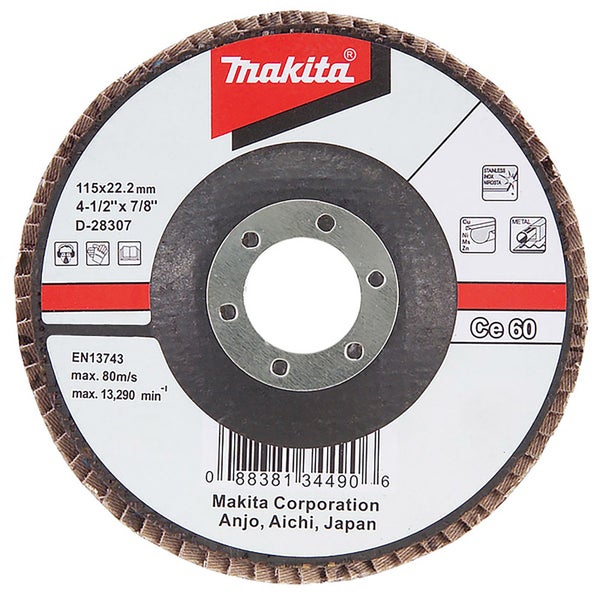 Makita Fächerschleifscheibe 115 mm 80 - D-28313