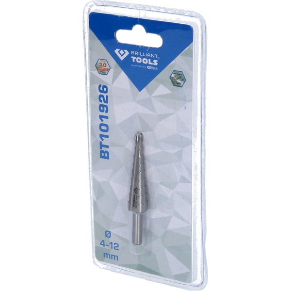 Brilliant Tools Stufenbohrer im Blister 4-12 mm