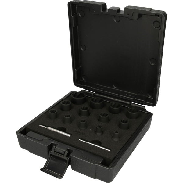 KS TOOLS 1/4+1/2 Spiral-Profil-Kraft-Stecknuss-Satz 15tlg. - 913.1460