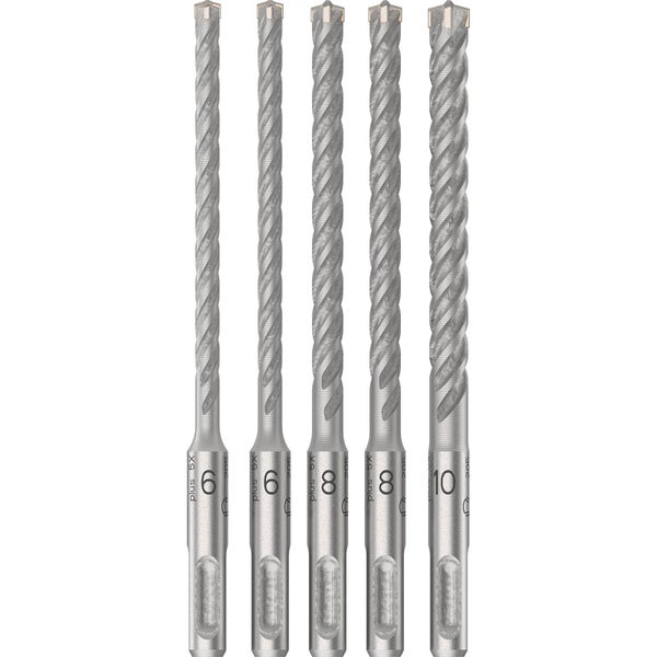 Bosch PRO SDS plus-5X Hammerbohrer-Set 6/6/8/8/10 mm 5-tlg. - 2608833911