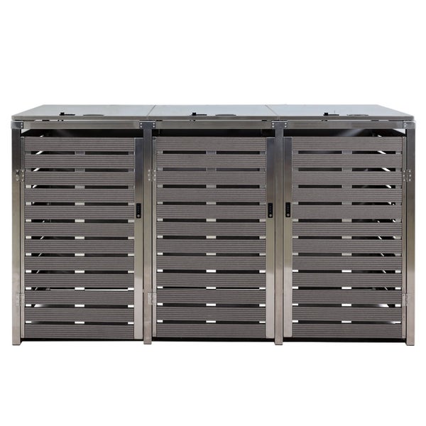 Mülltonnenbox für drei Mülltonnen