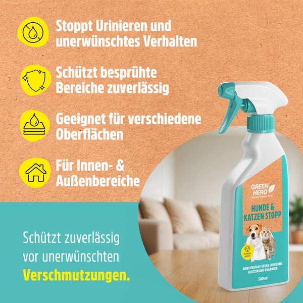 Hunde & Katzen Stopp - Hundeschreck Fernhaltespray Katzenschreck Hundevertreiber