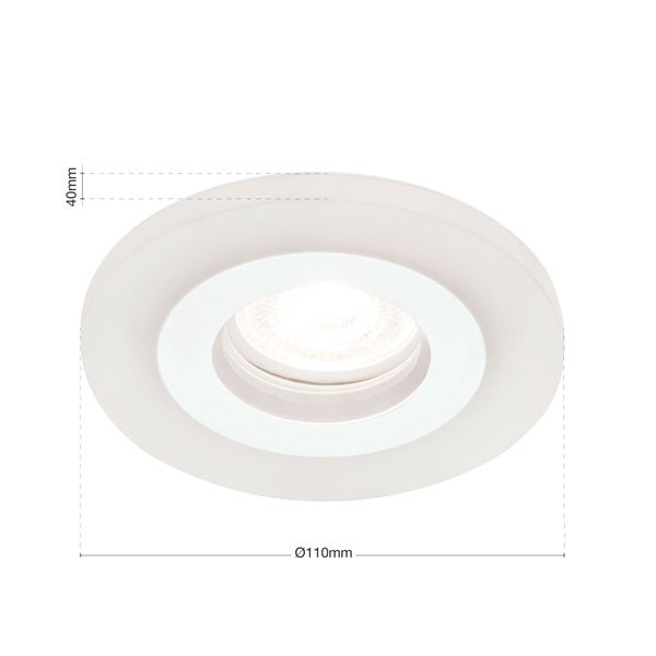 Einbaustrahler GU10 Ø 11cm Weiß