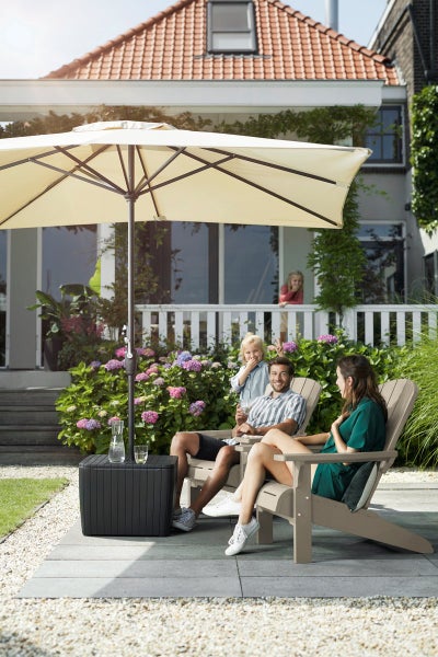Keter Troy Adirondack Gartenstuhl - 85x80x96,5 cm – Silber