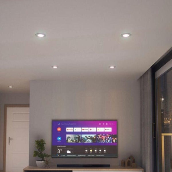 LED Nanoleaf Essentials Matter smarter Einbaustrahler RGBW in Weiß 6W 450lm