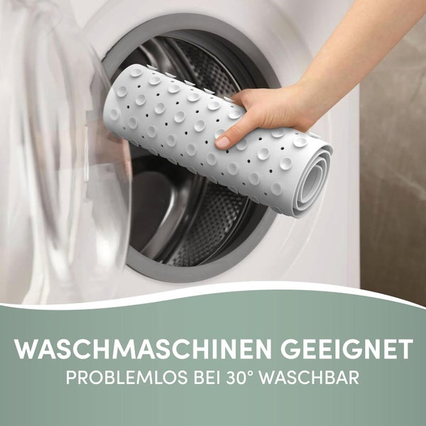 avakido® Duschmatte rutschfest Kinder - 100% BPA frei Inklusive 2 Haken zum Trocknen - Antirutschmatte, Duscheinlage - schimmelresistent & maschinenwaschbar