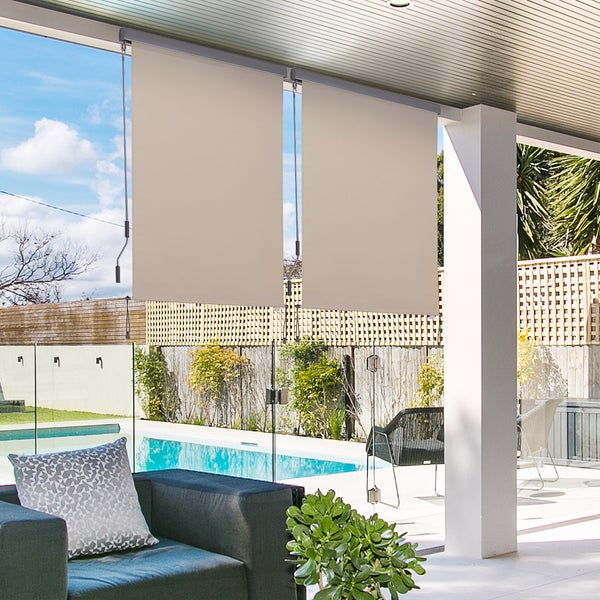 Detail einer Aluminiumleiter mit Gurtband