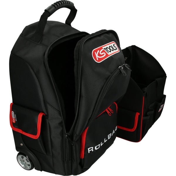 KS Tools Werkzeugrucksack mit Rollen, Rückansicht