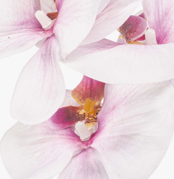 Kunst Phalaenopsis Orchideenzweig AXELOR, weiß-rosa, 85cm - Künstlicher Zweig Orchidee