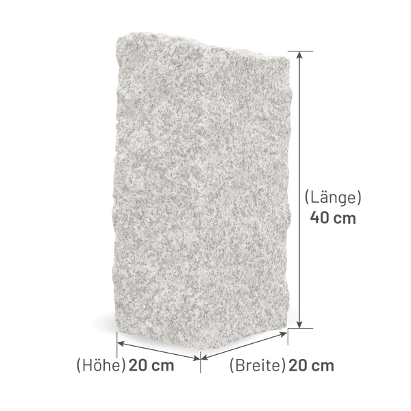 Galamio Granit Mauersteine 40*20*20 » gebrochen « 1000kg
