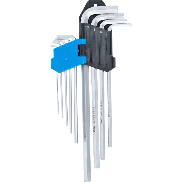 BGS Winkelschlüssel-Satz extra lang Innensechskant 1,5 - 10 mm 9tlg. - 808