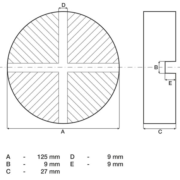 BGS Gummiauflage für Wagenheber 125 x 27 mm - 72111
