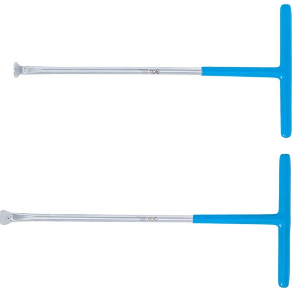 Zwei BGS T-Griff-Meißel aus Stahl mit Handschutz
