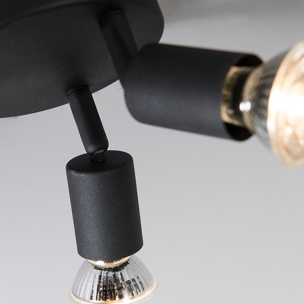 Schwenkbare Deckenleuchte mit zwei Lampen