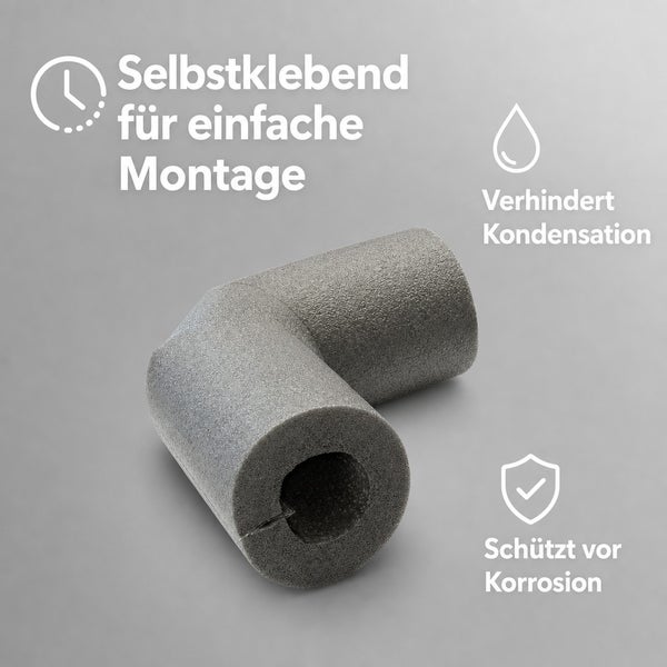 Winkel Rohrisolierung aus Schaumstoff selbstklebend zur Vermeidung von Kondensation und Korrosion
