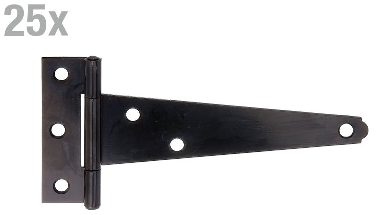 Set aus 25 Kreuzgehängen für Türen und Tore aus Metall