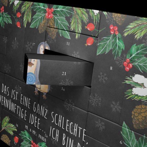 Mr. & Mrs. Panda Befüllbarer Adventskalender Pinguin Lolli - Schwarz