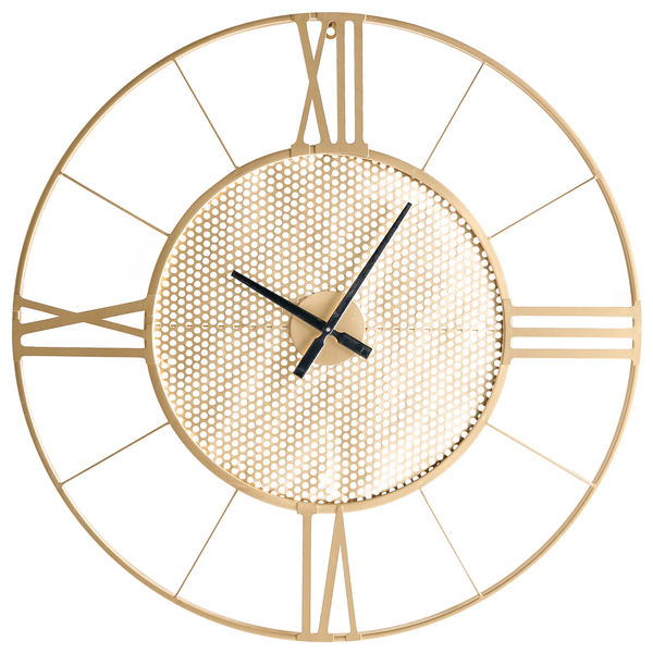 Technische Zeichnung einer Uhr mit den Maßen Durchmesser 38 Zentimeter und Durchmesser 34 Zentimeter