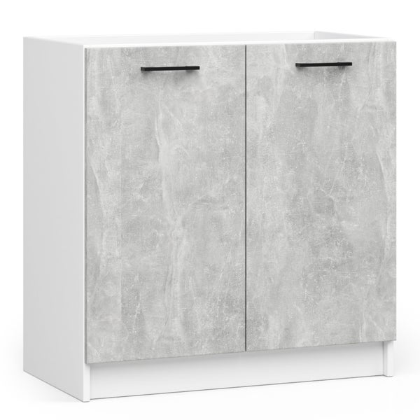 Unterschrank mit zwei Türen und Griffen