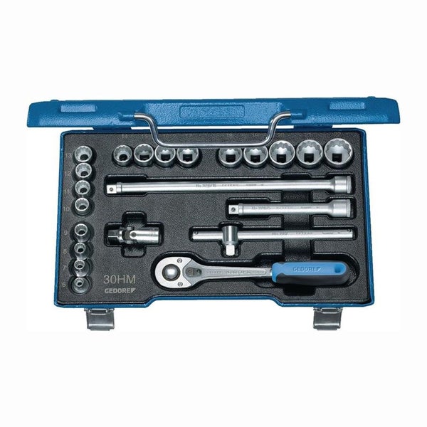 Gedore Steckschlüsselsatz 30 HMU-10 22tlg. 3/8″ SW 6-22 mm Anzahl Zähne 32 6-kant - 6235470