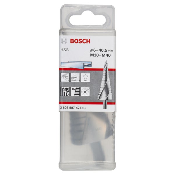 Bosch Stufenbohrer HSS für Kabelverschraubungen 16 Stufen M10-M40 - 2608587427