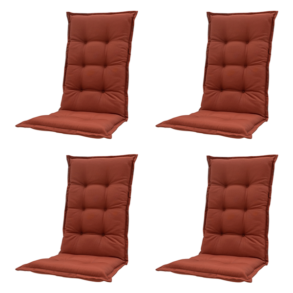 Gartenstuhlauflagen Panama terra - Ca. 105x50 cm - 4er-Set