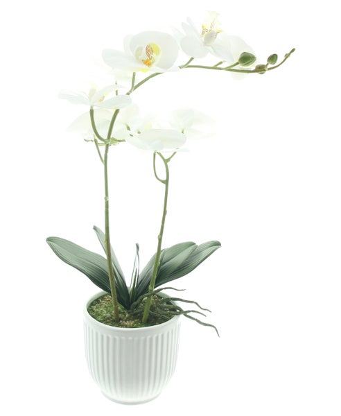 Künstliche Orchidee im Topf