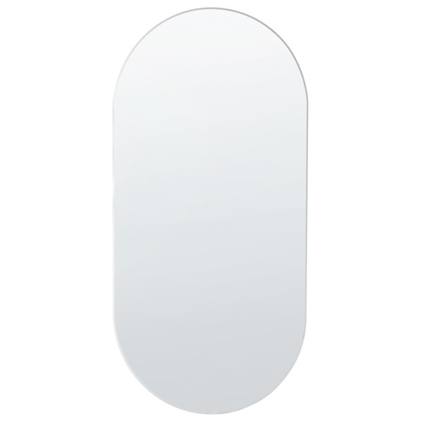 Wandspiegel oval 40 x 80 cm Silber ALFORTVILLE
