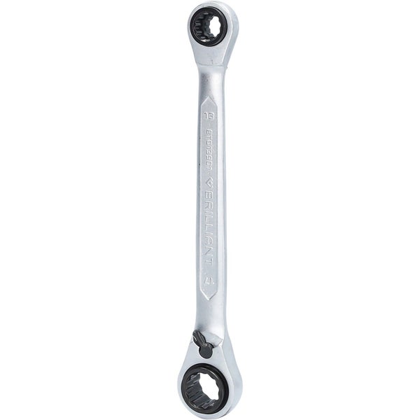 BRILLIANT TOOLS 4in1 Doppel-Ratschenringschlüssel 10 x 13 17 x 19 mm - BT013901