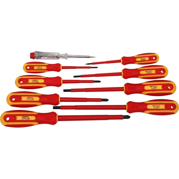 BRILLIANT TOOLS VDE Schraubendreher-Satz 9tlg. Schlitz und PH Phillips - BT068010