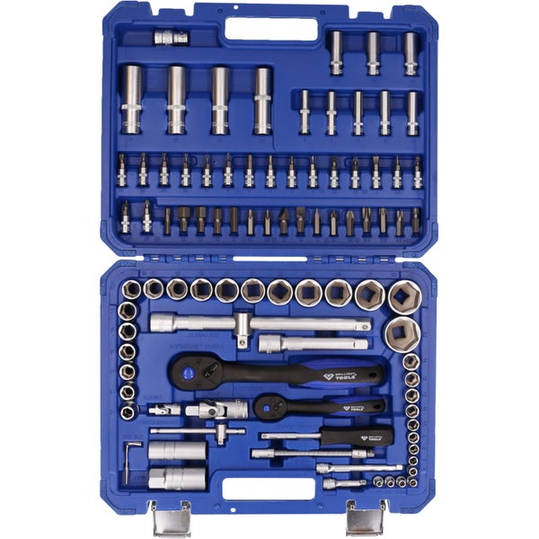 Brilliant Tools Werkzeugkoffer mit Ratschen, Steckschlüsseln und Bits