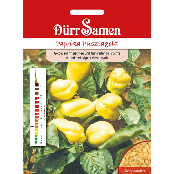 Paprika Pusztagold Saatgut von Dürr Samen
