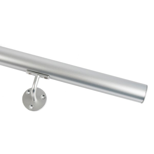 Dolle Handlaufset zur Wandmontage 1,5m Aluminium matt, rund