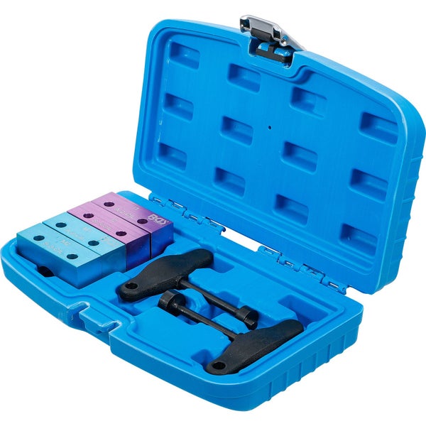Nockenwellen Arretierwerkzeugsatz in blauem Koffer