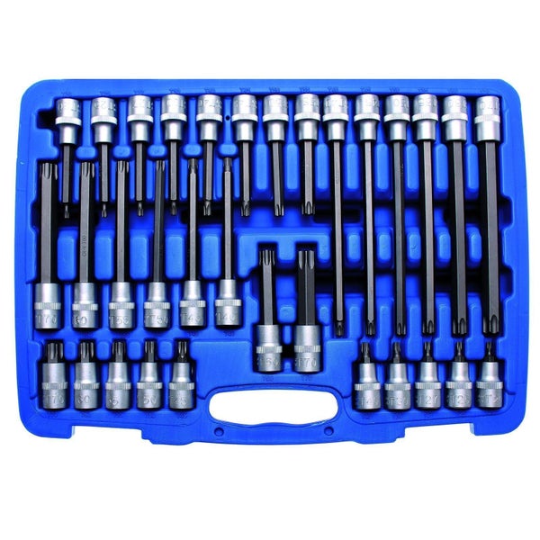 Torx-Bit-Satz in blauem Kunststoffkoffer