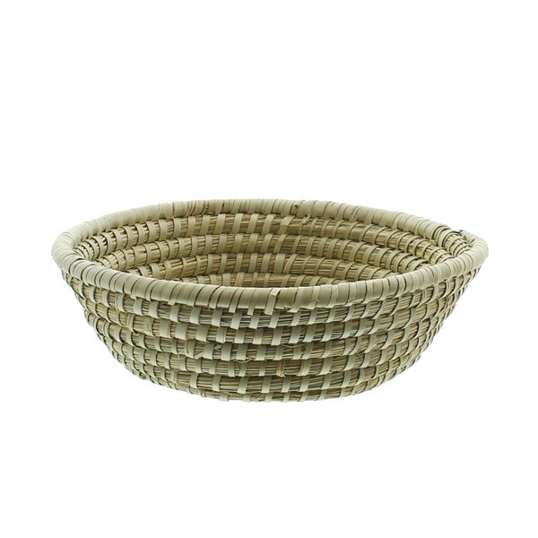 FRANK FLECHTWAREN | Schale Natur, 3er Set, KORBGEFLECHT, Ø 24 x 5 cm, Ø 27 x 7 cm, Ø 30 x 9 cm