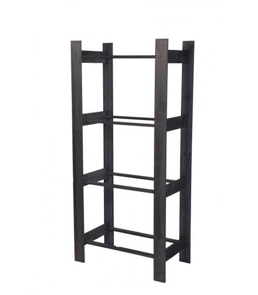 PROREGAL Getränkekistenregal Pinepeak HxBxT 149 x 70 x 38,8 cm Für 4 Kisten Kiefernholz Grau